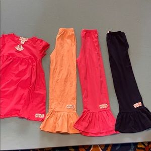 NWT 4 piece Ruffle Girl pants & too